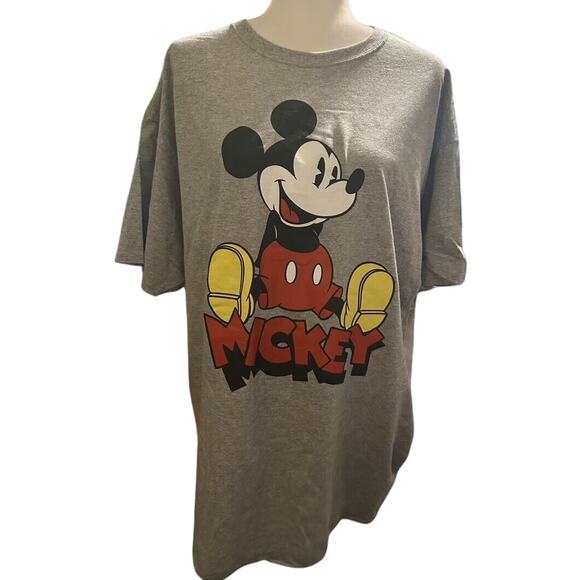 Disney Mickey Mouse Classic T-Shirt Gray Size XL, NWOT, Unisex - Picture 1 of 3